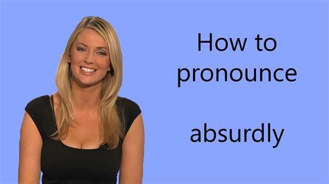 absurdly pronunciation